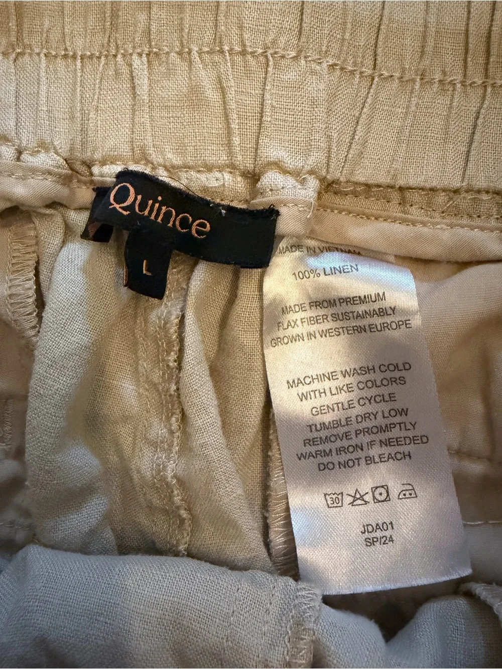 Quince 100% European Linen Wide Leg Pants